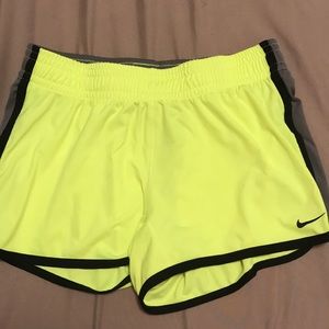 Neon-hello Nike shorts